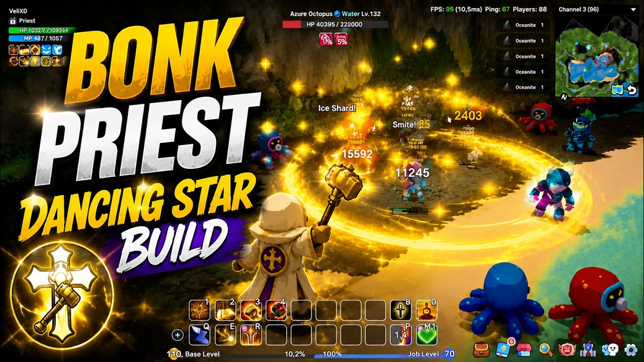 SpiritVale Bonk Priest - Dancing Star Build (my own variation) - 1 Button Auto Atack Build