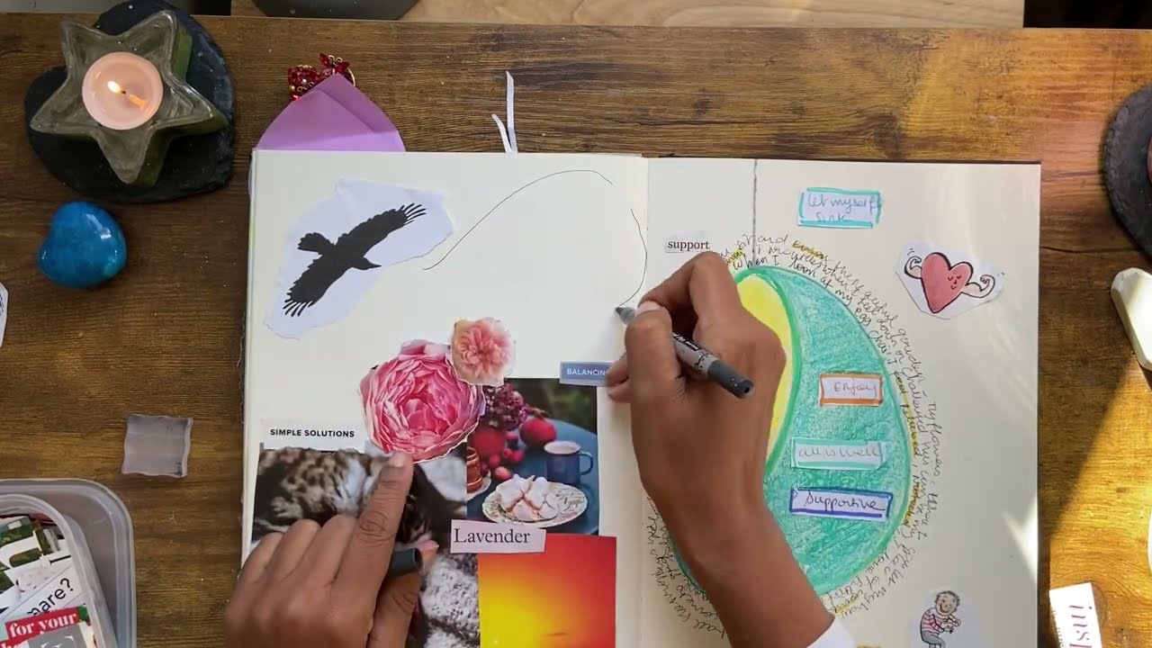 a safe space in your creative journal