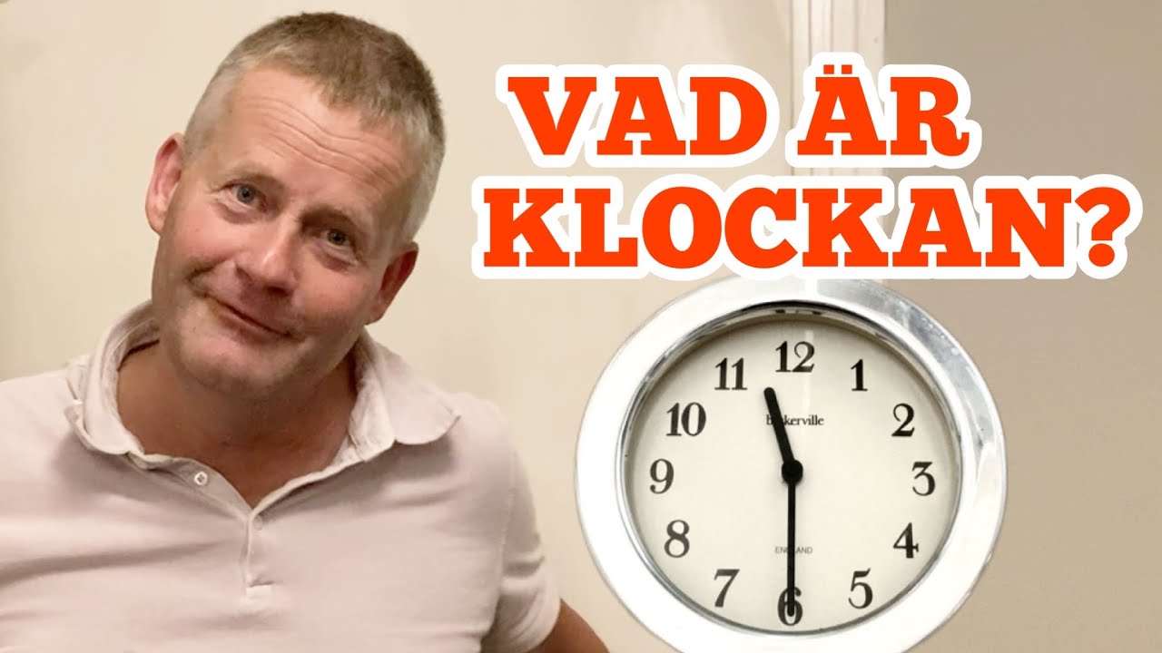 Котра година та приклади речень. Шведська мова.