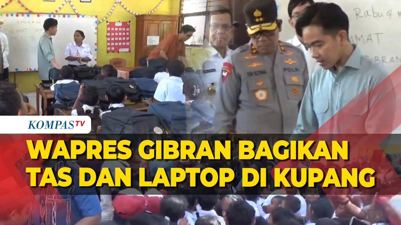 Wapres Gibran ke Kabupaten Kupang Berikan Tas dan Sepatu untuk Siswa SD Inpres Kaniti