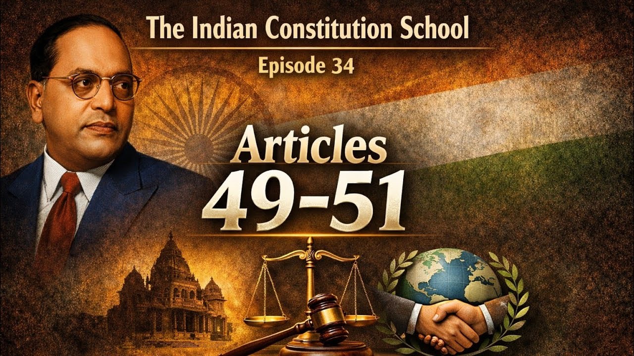 Articles 49&ndash;51 of Indian Constitution | Heritage, Judiciary & Peace | Episode 34