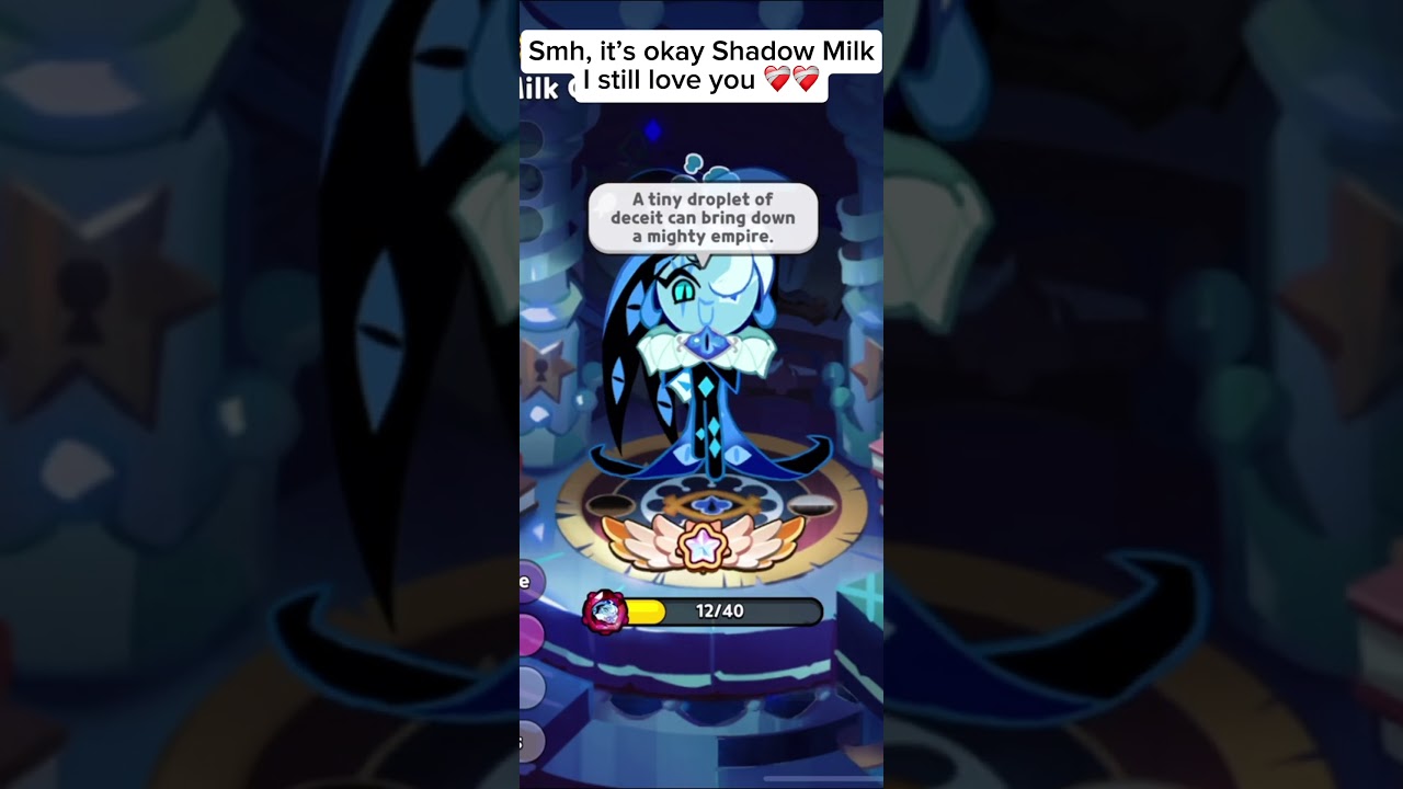 I still love Shadow Milk HES STILL GOT A STORY I SWEAR HE HAS A REASON TO BE THE WAY HE IS