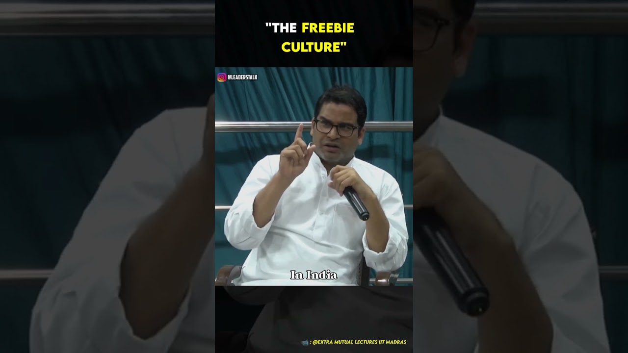 'The Freebies Culture' | ft. Prashant Kishor#prashantkishor#freebie#shortsvideo