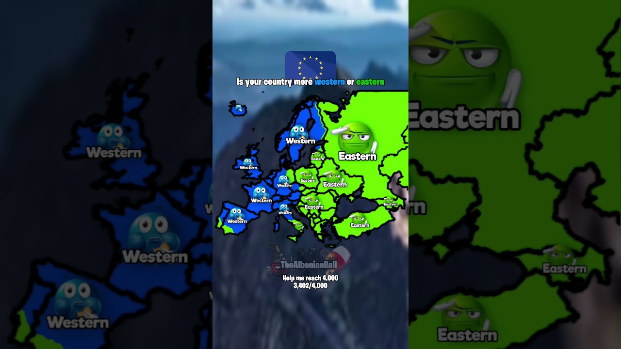 Is your country more western or Eastern #europe #mapguide #map #europegeography #potatomapping