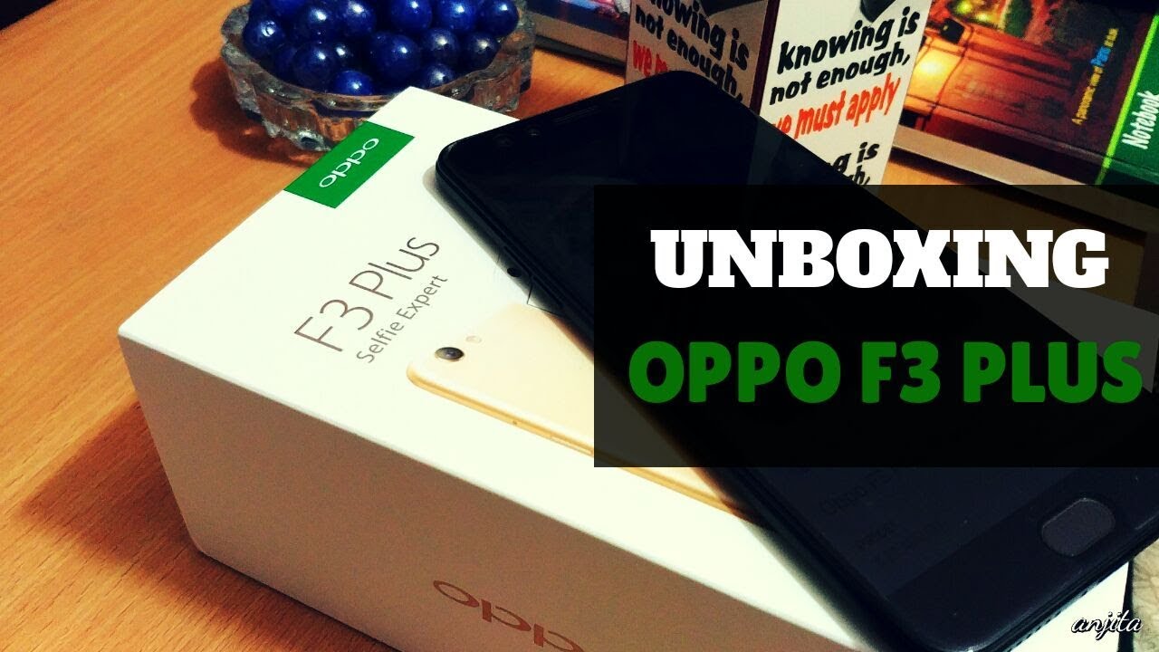 Oppo F3 plus Black- Unboxing 2018