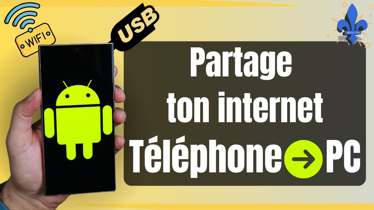 Comment partager internet mobile sur votre PC avec wifi ou USB
