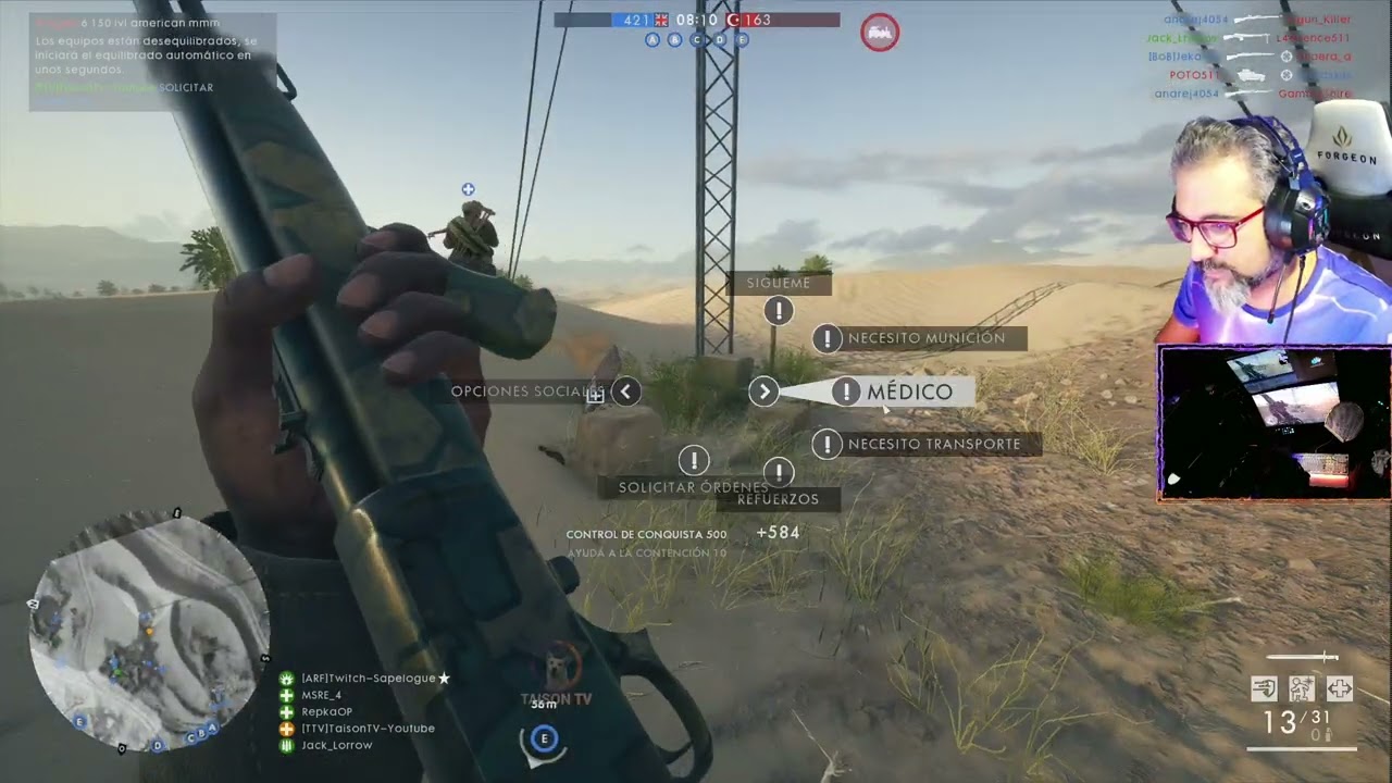 Les di Tan Fuerte que les Expulse del Mapa - Battlefield 1 Suez