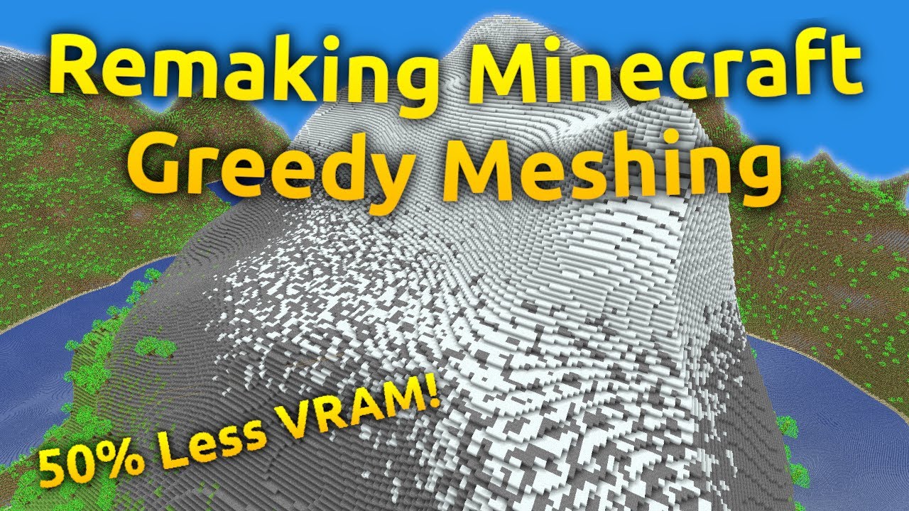 Оптимизация моего клона Minecraft с помощью GREEDY MESHING