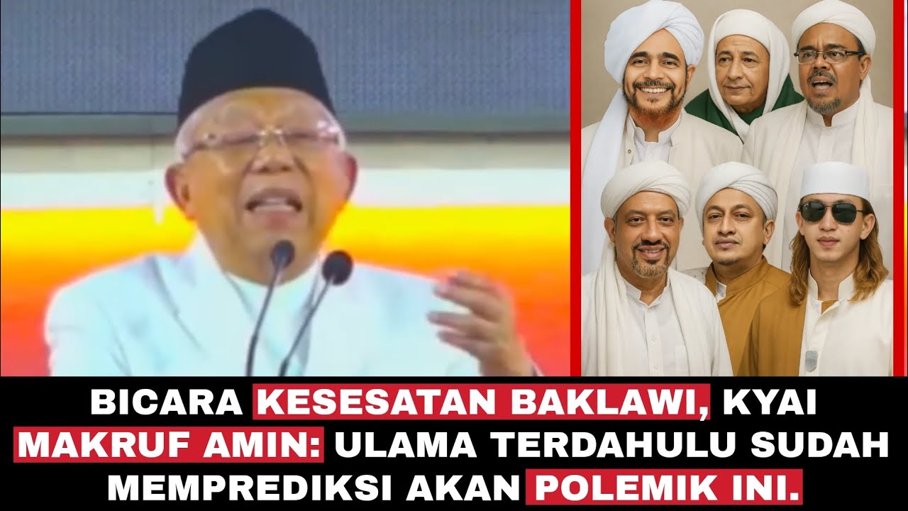 Mantaapzz‼️Giliran KH. Makruf Amin Sesepuh NU Angkat Bicara Tentang Keses4tan Kabib Baklawi
