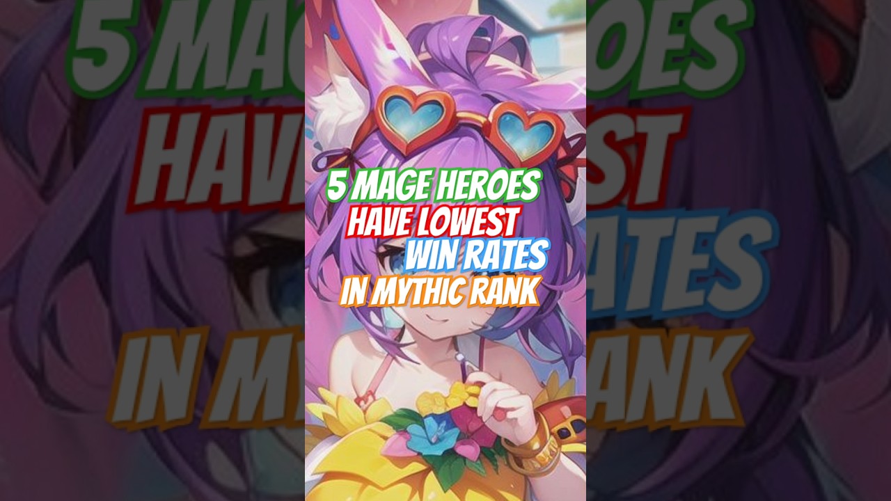 5 героев-магов имеют самые низкие показатели побед в мифическом ранге #mobilelegends #heroml #mlb...