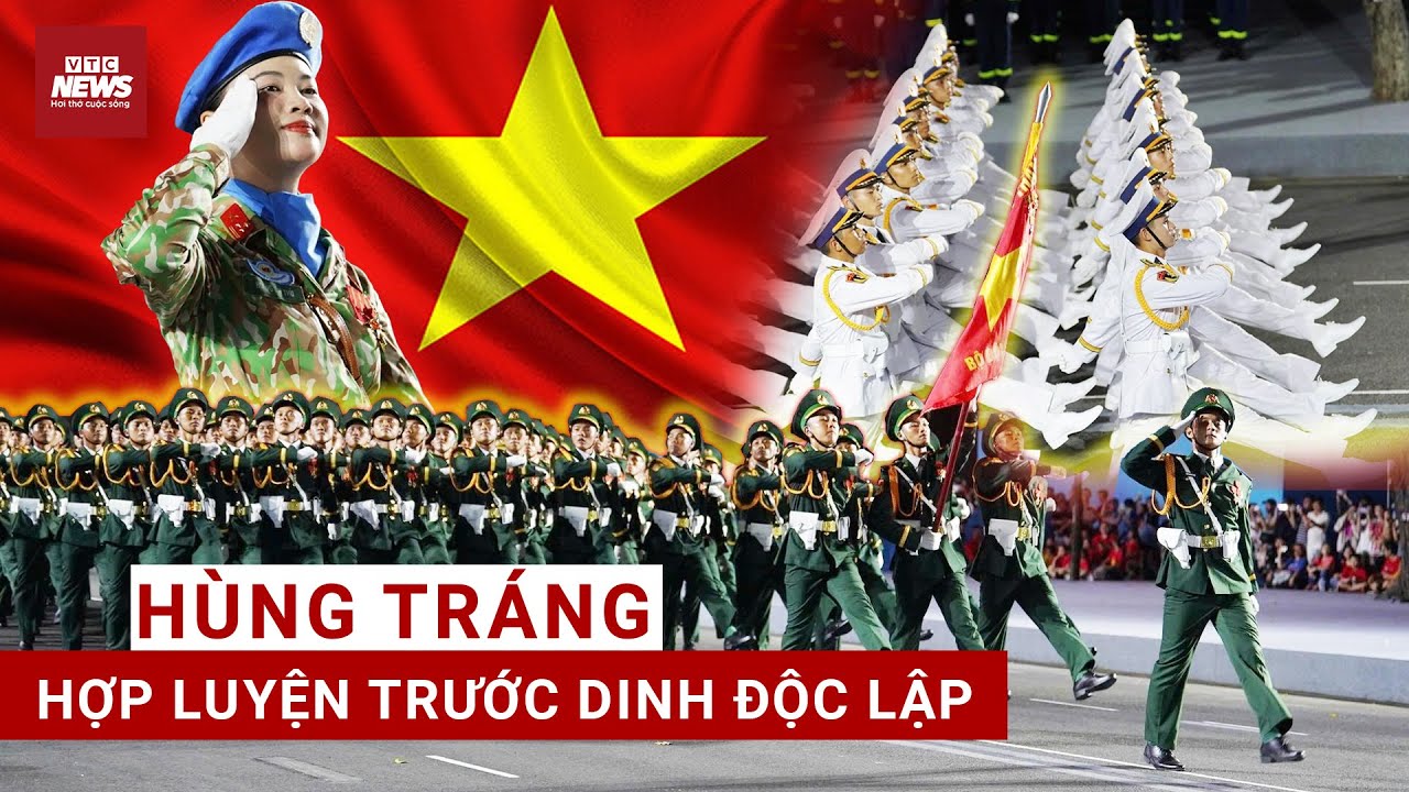 Lần đầu tiên 13.000 chiến sĩ tổng hợp luyện tập hùng tráng trước Dinh Độc Lập | VTC News