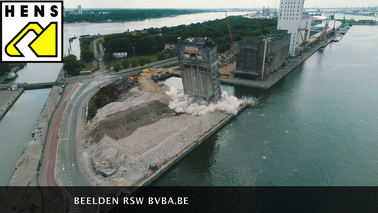 SAMGA-toren tegen de vlakte in Haven Antwerpen