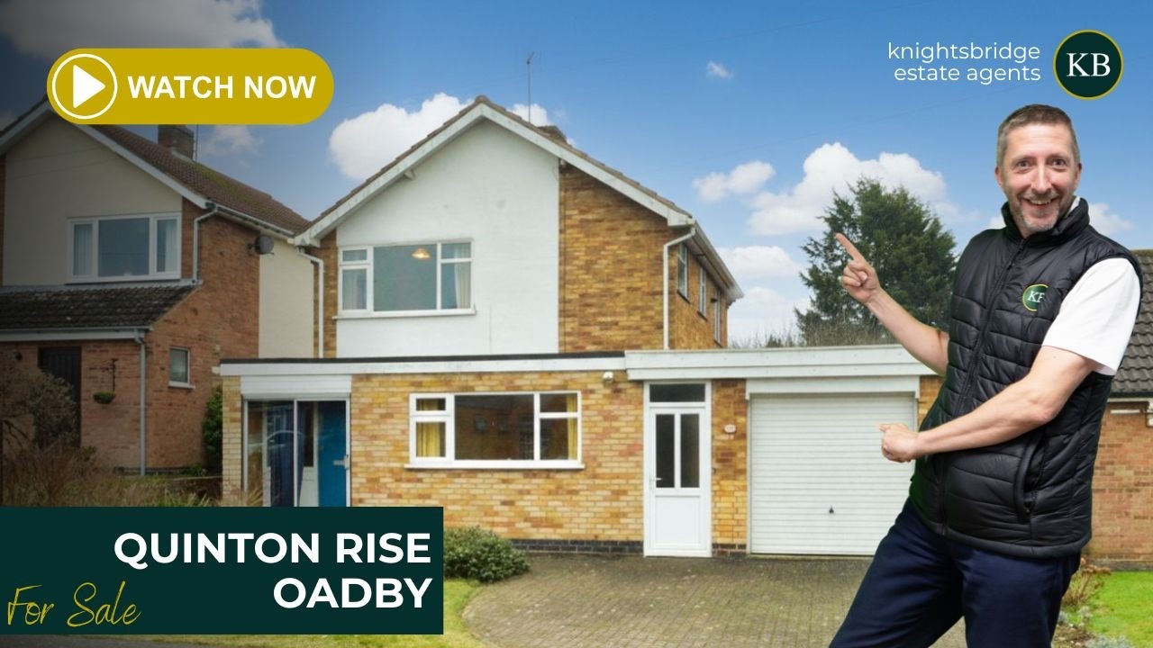 3 Bedroom Detached House in Oadby | Driveway, Garage & Garden - Quinton Rise, Oadby