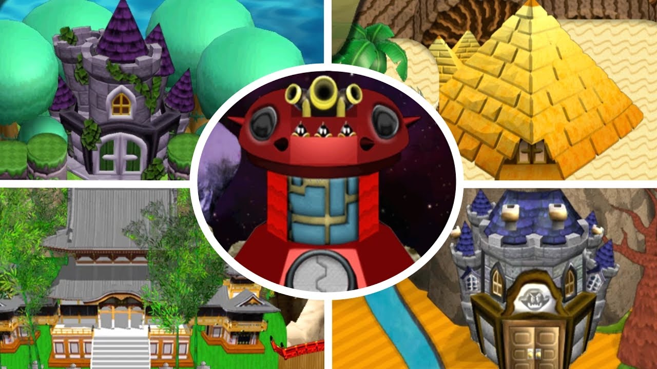 Newer Super Mario Bros Wii - All Castle Levels