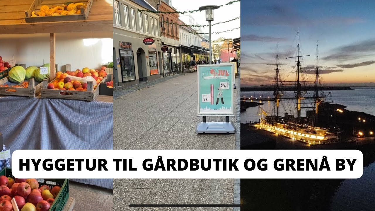 Vlog - Hyggetur til g&aring;rdbutik og Gren&aring; by