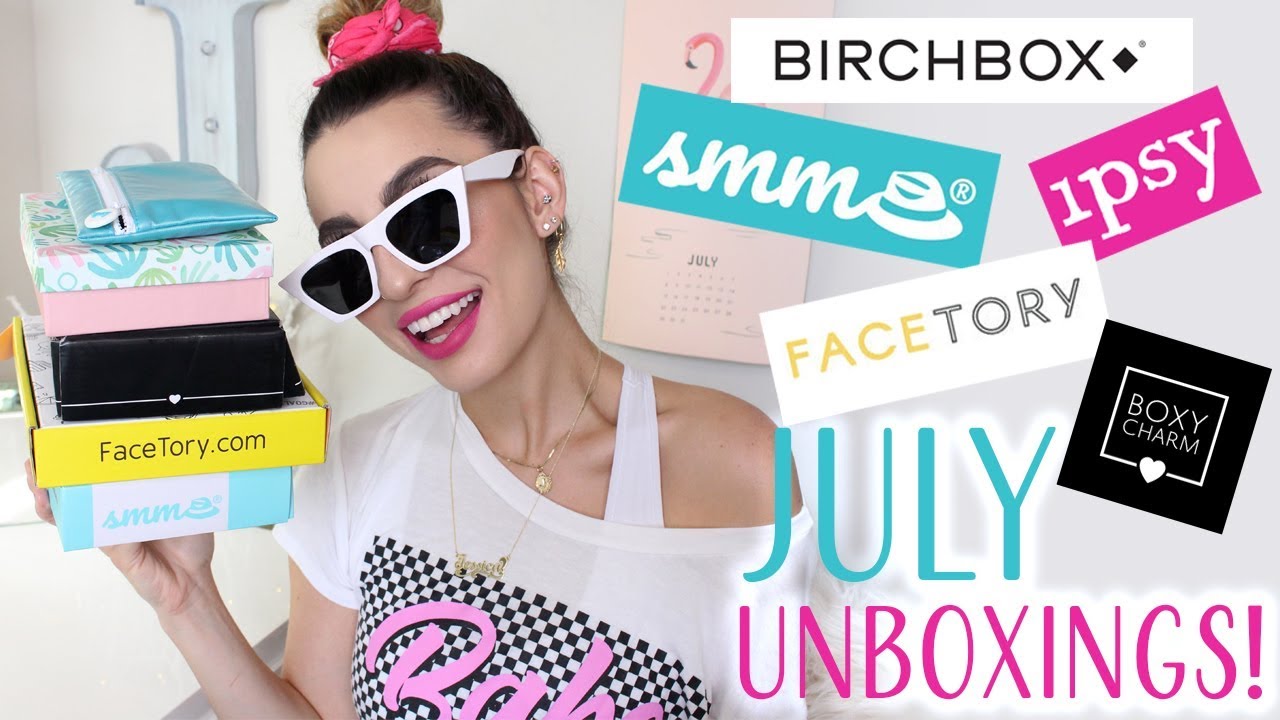 July Unboxings: Birchbox, Ipsy, Boxycharm, Facetory & SingleMomMafia!