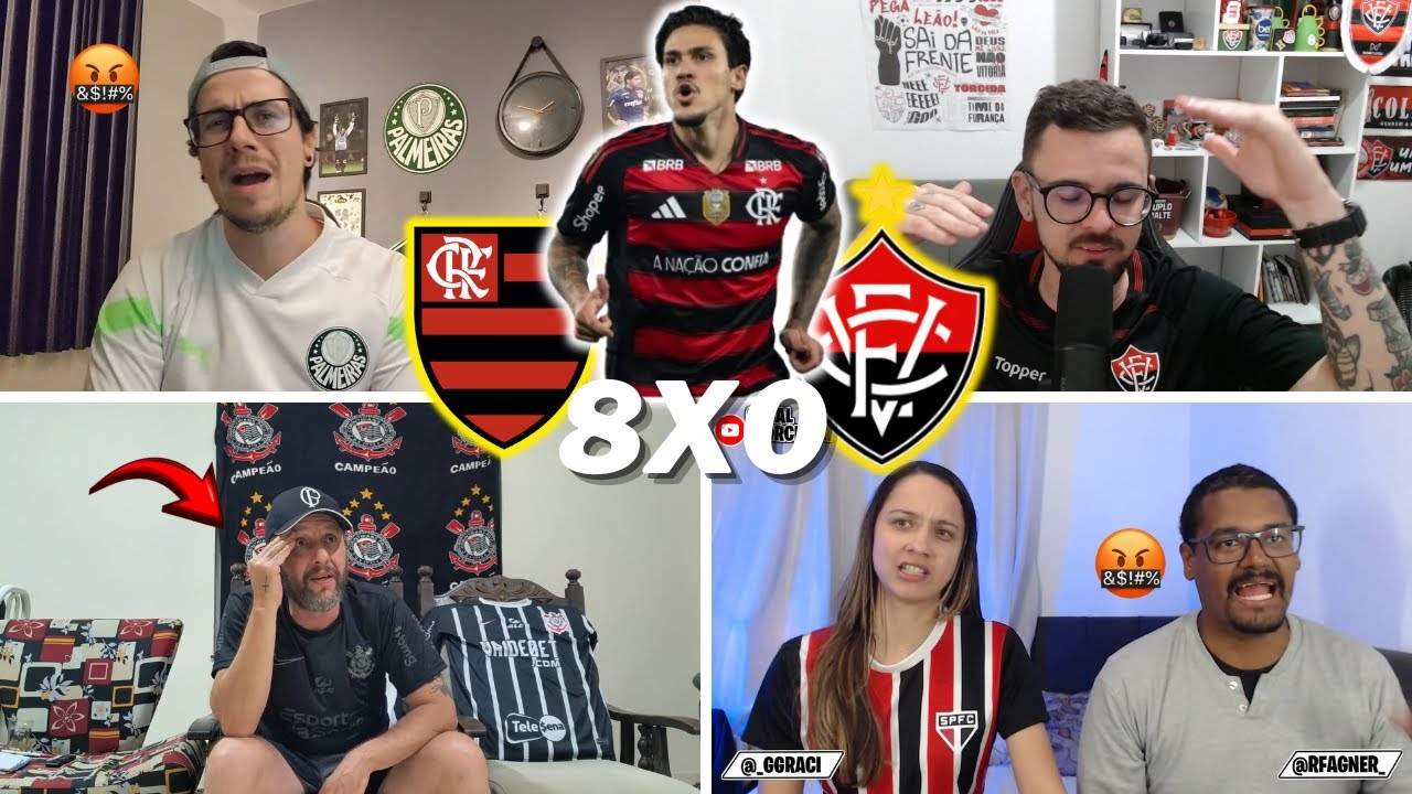 REAÇÕES DOS RIVAIS A GOLEADA DO MENGÃO | FLAMENGO 8 X 0 VITÓRIA | BRASILEIRÃO 2025 | VAMOS RIR KKKK