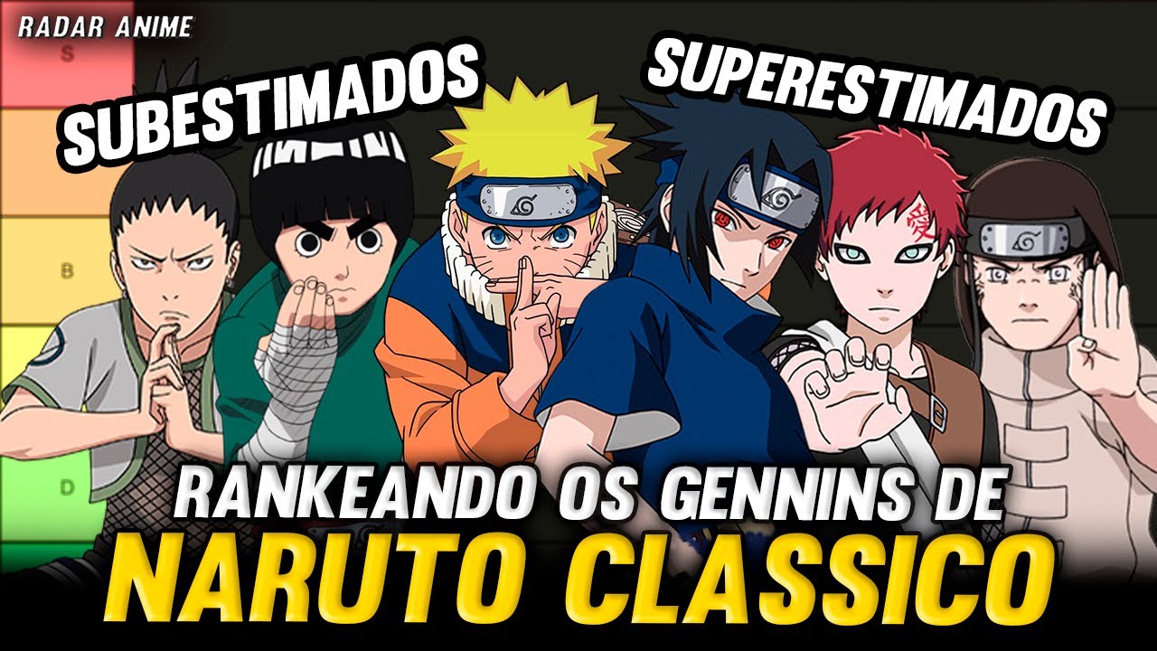 TIER LIST DOS MELHORES E PIORES GENINS DE NARUTO