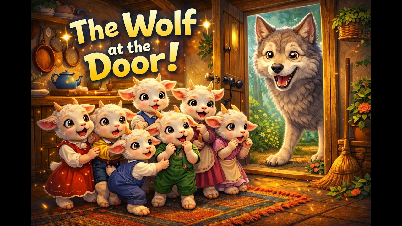 The Wolf and the Seven Little Goats – A Calm Bedtime Story for Children