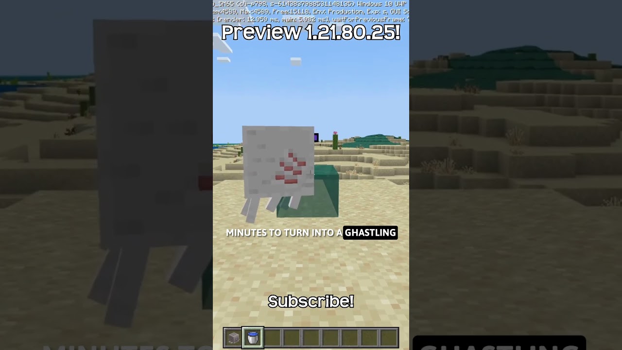 How To Turn A Dried Ghast Into A Ghastling In Minecraft!