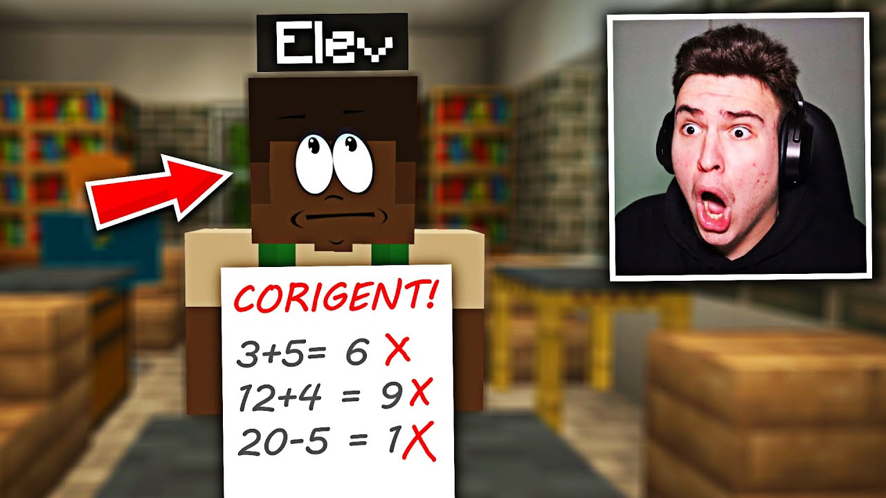 L-am lăsat CORIGENT.. NOTA 1 !! (Minecraft)