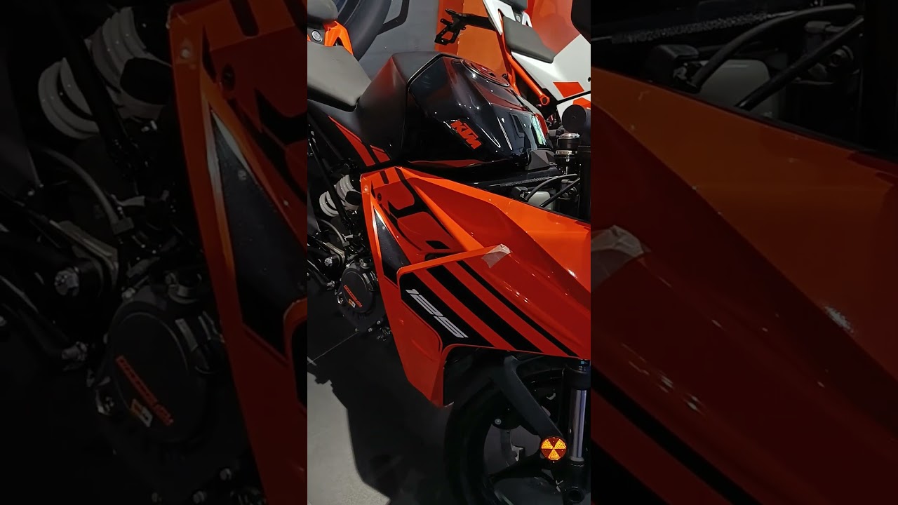 KTM RC 125 Black Orange Color 2024 Model