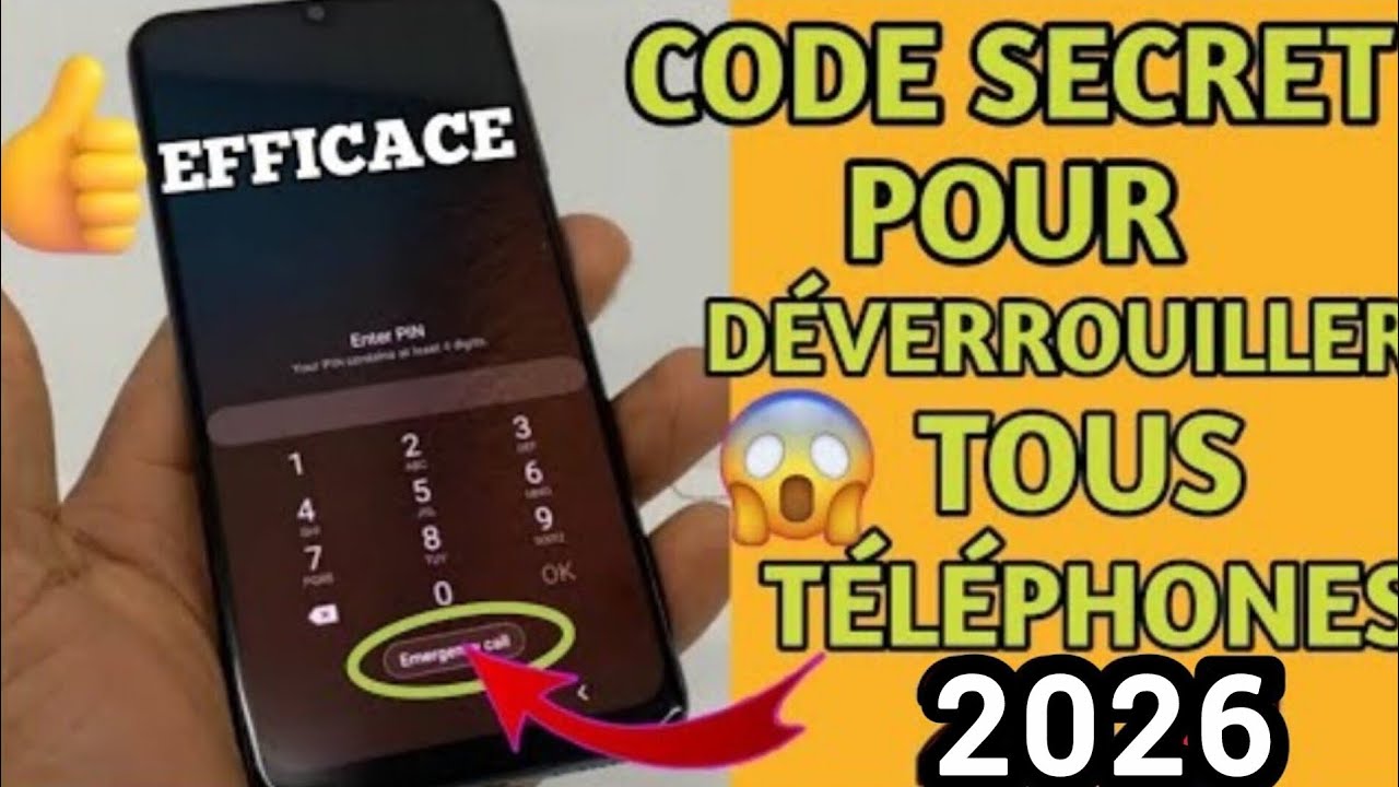 DÉVERROUILLER n'importe quel téléphone Android SANS le code avec l'option appel d'urgence