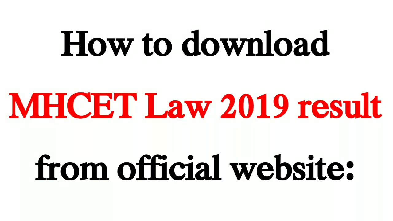 MHCET Law 2019 Result