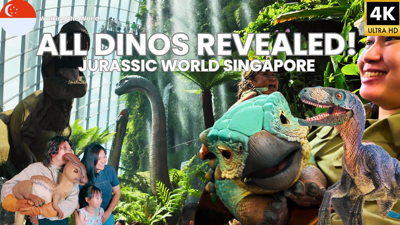 Meet ALL the Dinosaurs at Jurassic World Singapore! FULL Walkthrough at Cloud Forest [4K]