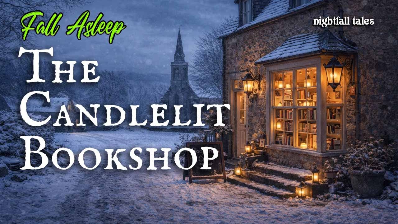 Fall Asleep To The Candlelit Bookshop | Victorian London Winter Night ASMR