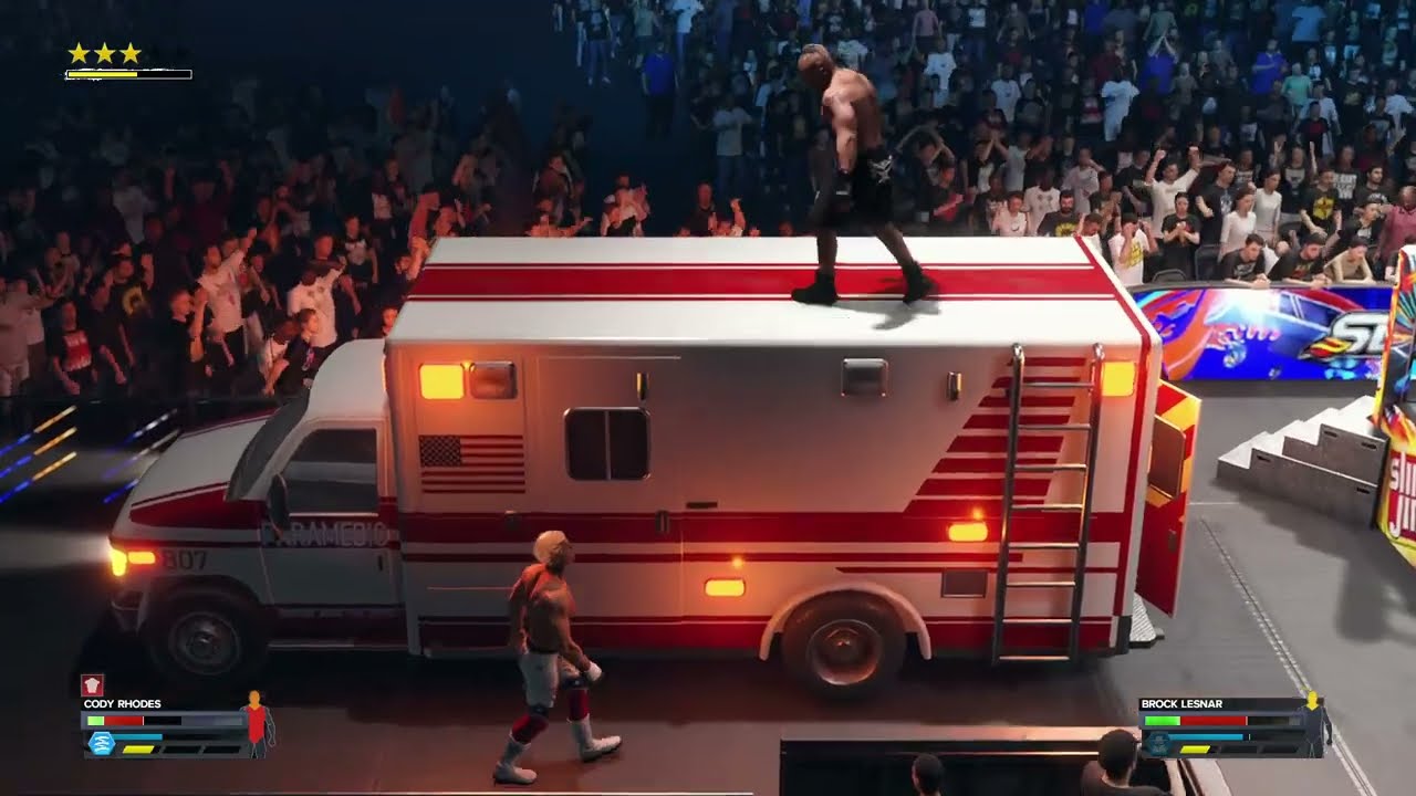 Ambulance Match | Brock Lesnar vs Cody Rhodes – SummerSlam 2026 - WWE 2K24