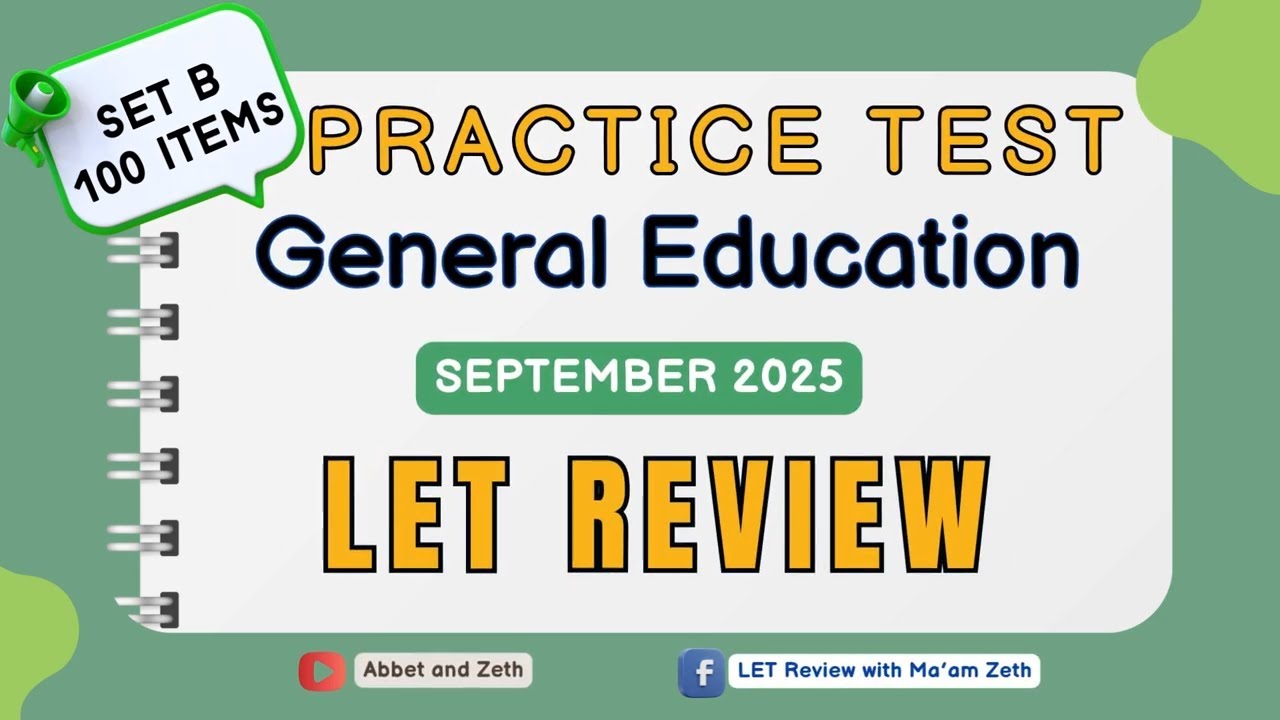 LET Review _ General Education Set B _ September 2025