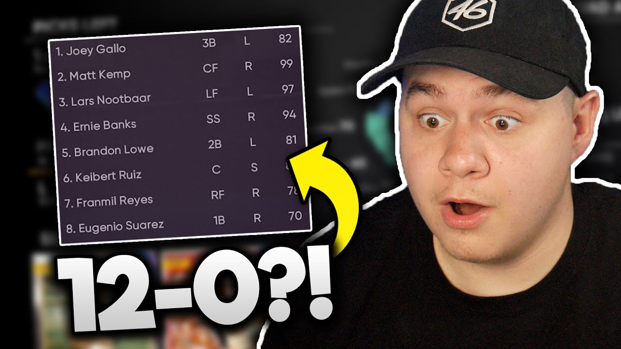 going 12-0 with the BEST BR LINEUP i've had all year!!