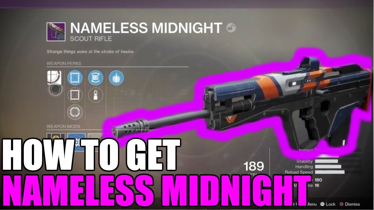 How to get NAMELESS MIDNIGHT | Destiny 2
