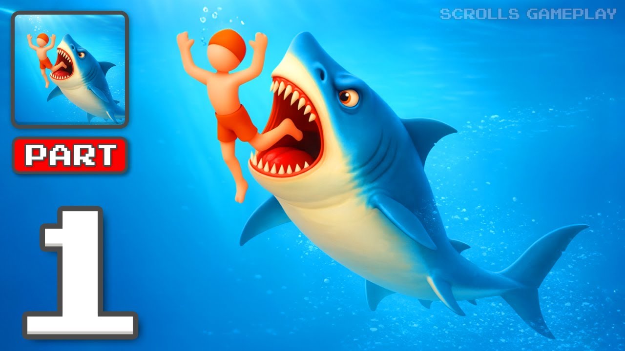 Shark Universe: Survival World - Gameplay Walkthrough Part 1 - Rule The Ocean Depths (iOS, Android)