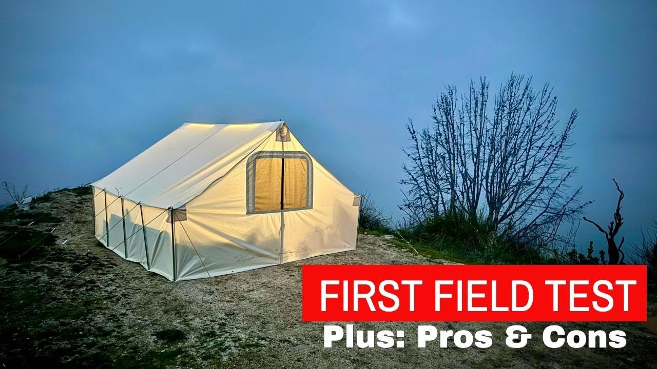 Первая установка и полевое тестирование палатки Davis Tent 10x10 | Работа фонарей GoFluxx