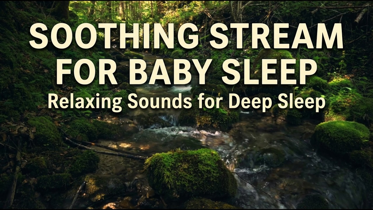 RELAXING nature sounds for sleep and STRESS RELIEF #streamsounds #flowingwatersounds #birdsounds