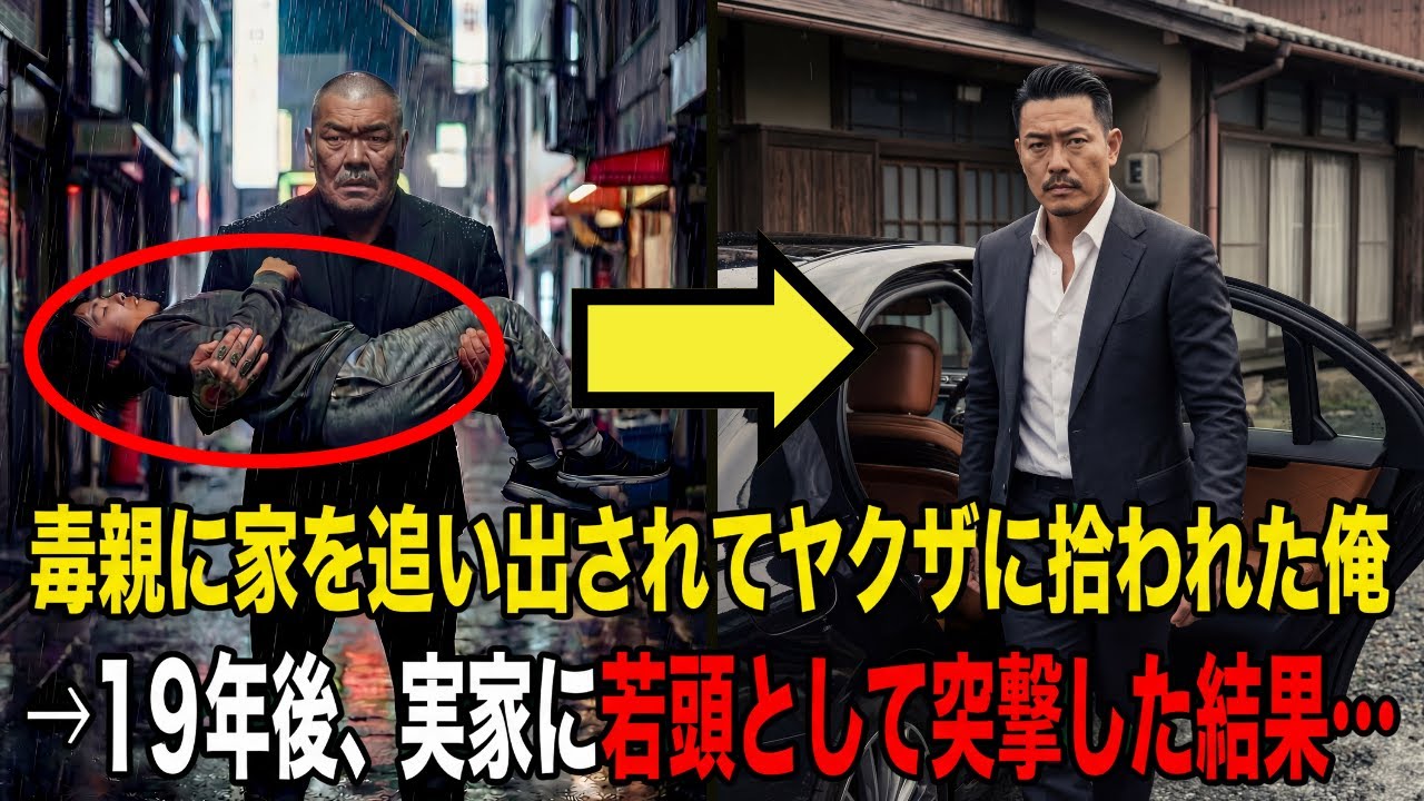 毒親に家を追い出されヤクザ事務所に拾われた俺。 組長「生きててくれたか」 俺「え？」→19年後、若頭になった俺が実家に突撃すると…【感動する話】
