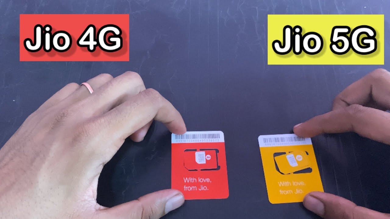 Jio 4G Sim Card Vs Jio 5G Sim Card | Difference Between 4G Sim & 5G Sim Card