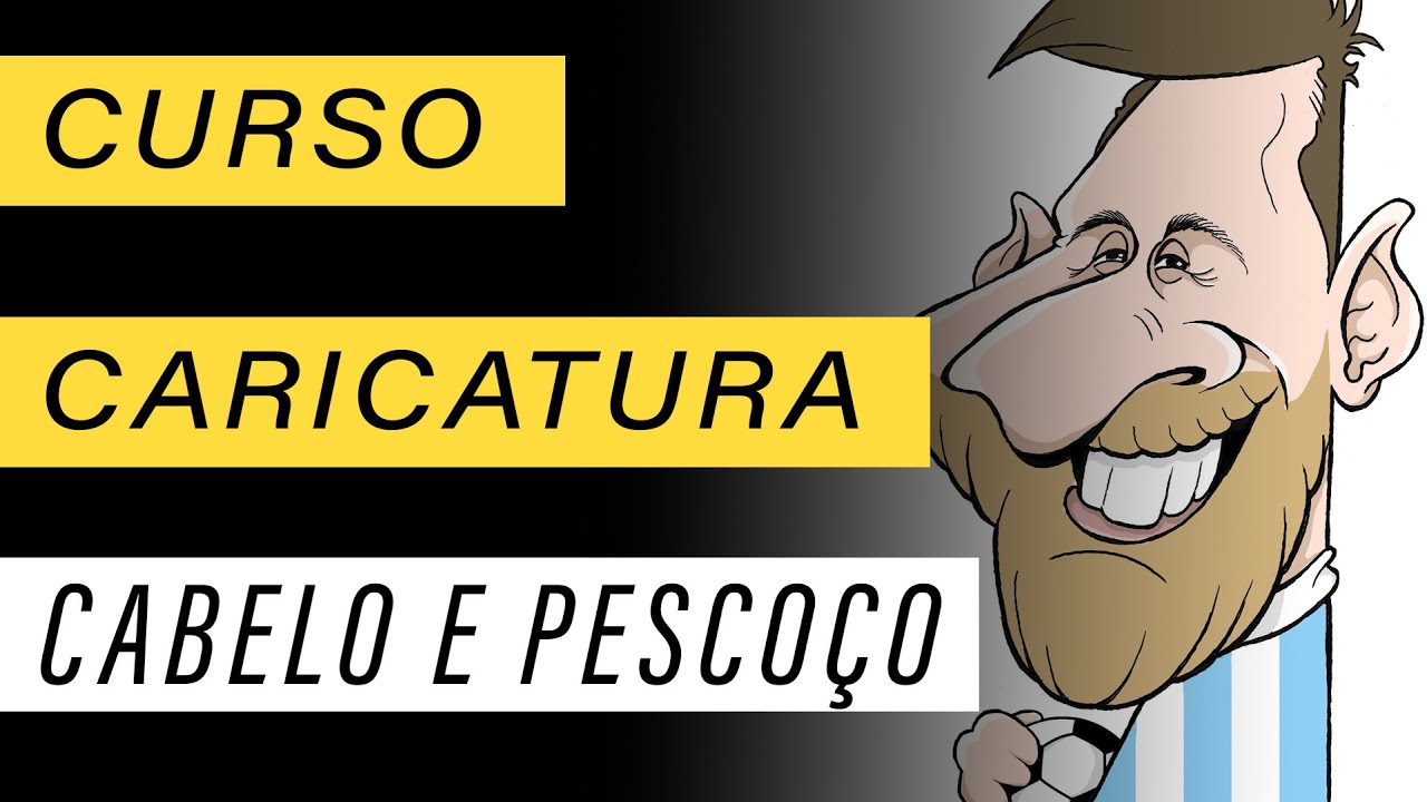 Cabelo e pescoço na caricatura