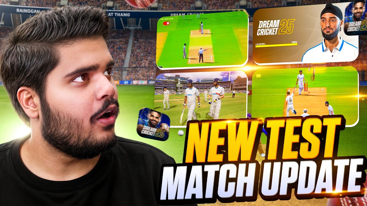 *NEW TEST MATCH UPDATE* DREAM CRICKET 25 Ultra High Graphics First Gameplay