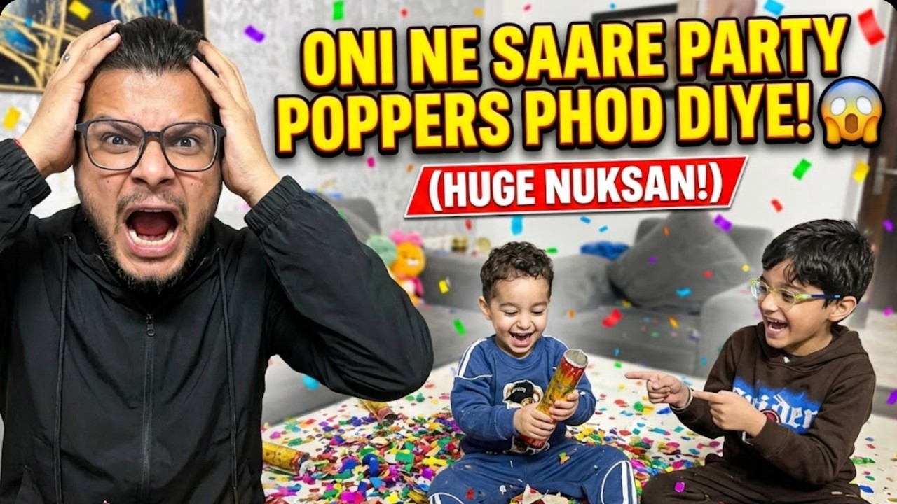 Oni ne Saare Party Poppers Phod Diye! 😱