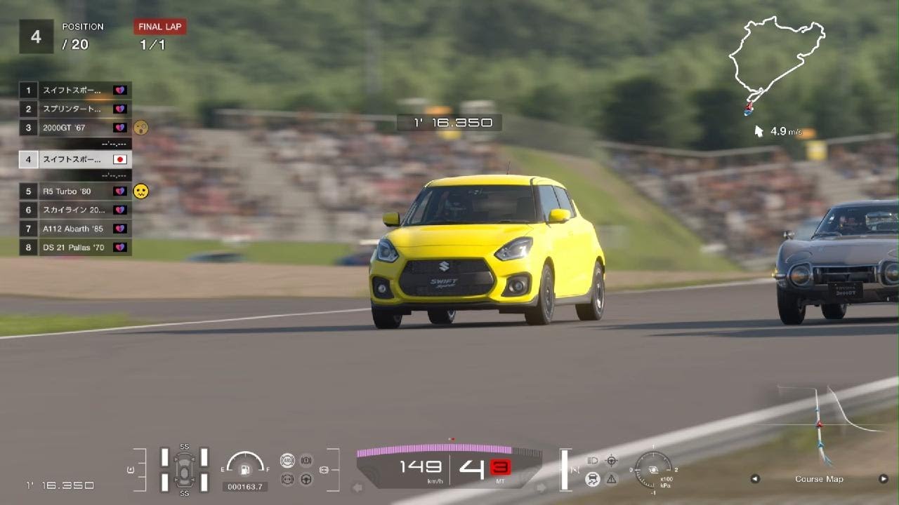 PS5【GT7】SUZUKI Swift Sport '1:970kg:Nürburgring:GT Sophy: #GT7 #PS5