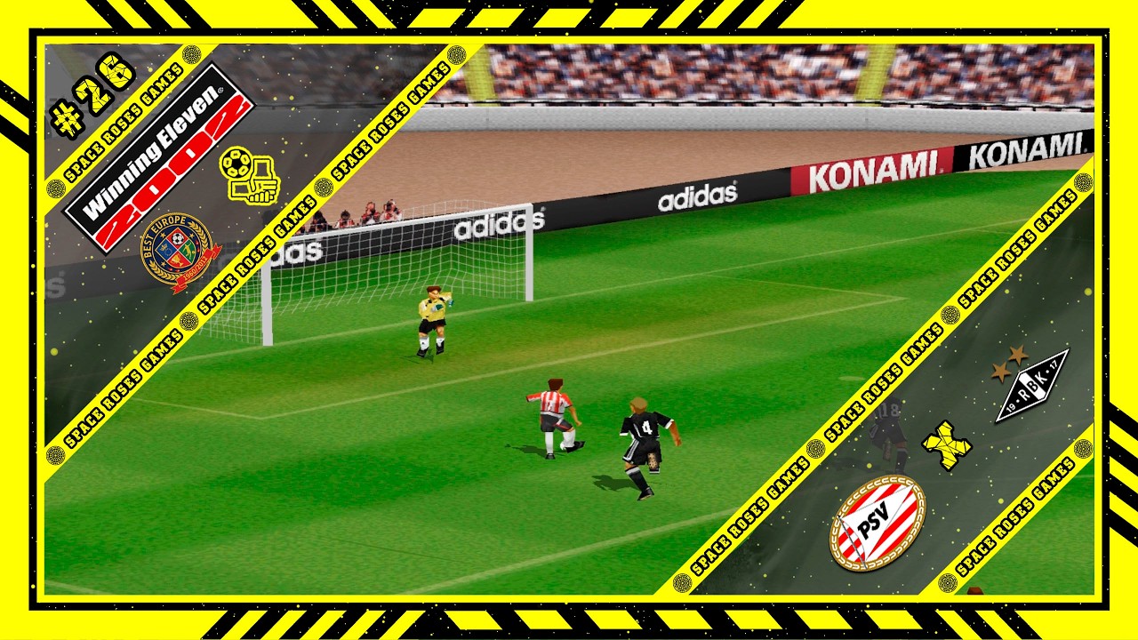 Winning Eleven 2002: Best Europe 60/12 (PS1) Amistosos #26 PSV 88 x Rosenborg 96