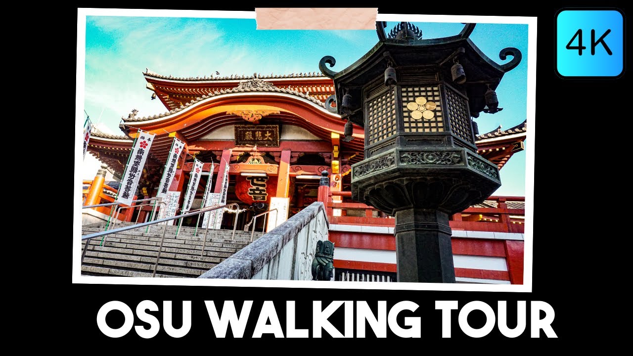 Morning Walking Tour In Osu, Nagoya JAPAN 4K ASMR