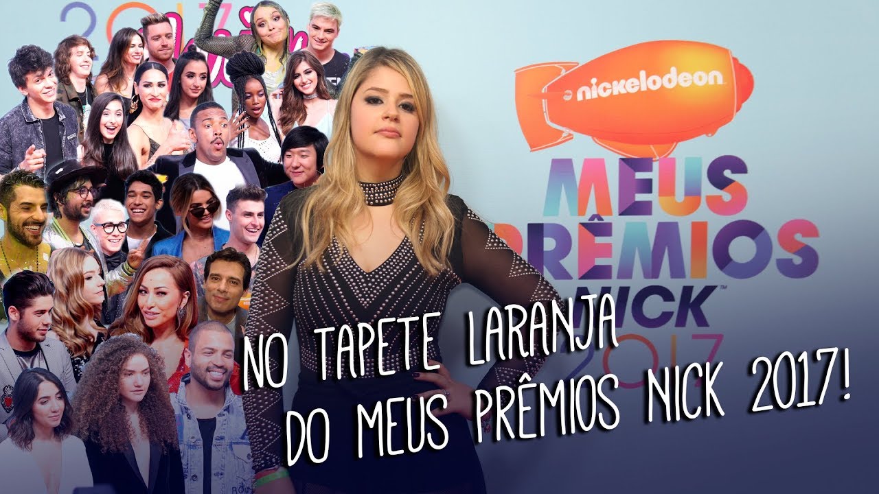 No tapete laranja do Meus Premios Nick