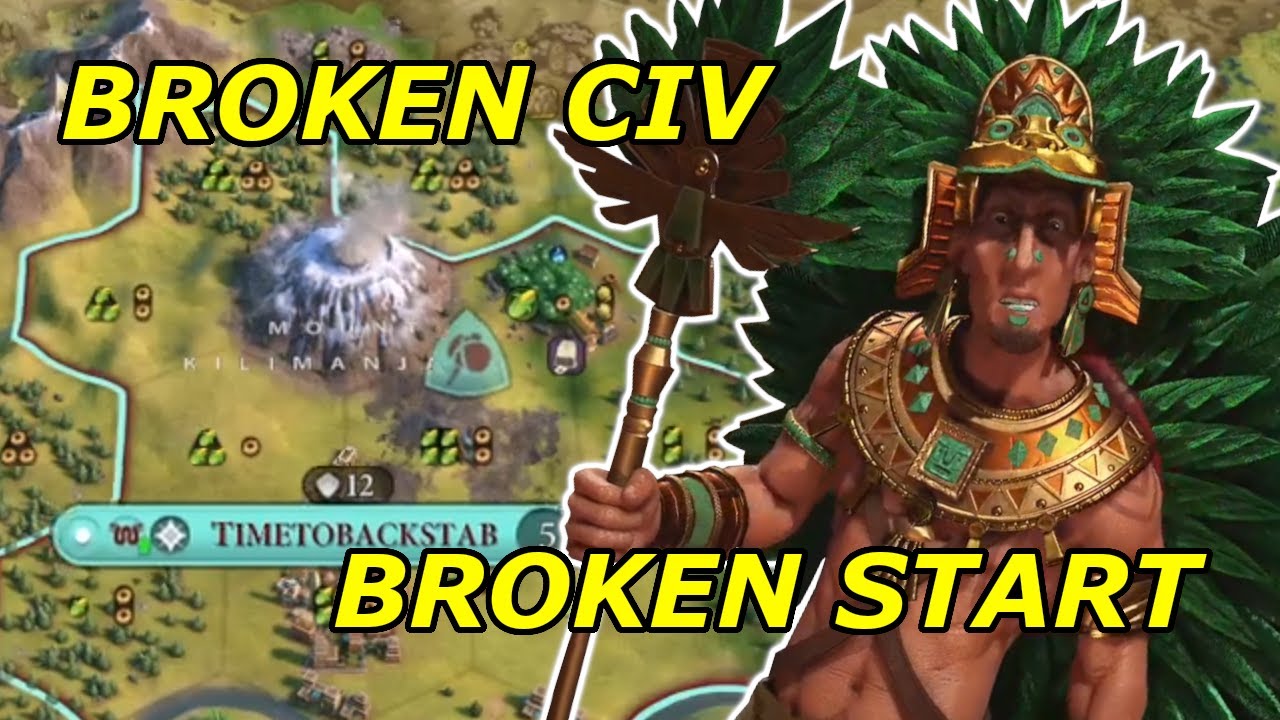 THIS SPAWN WAS A FREE WIN!! | Civ VI Multiplayer Aztec Full Game