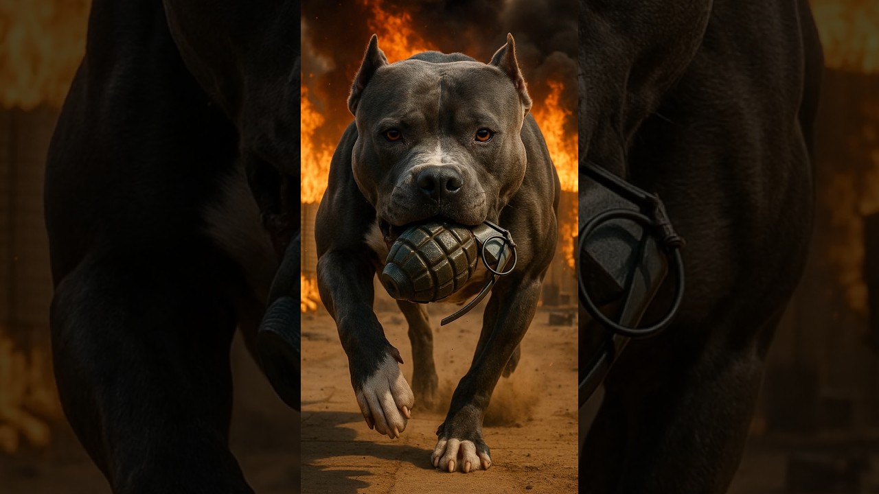 il sacrifie sa vie pour sauver la vie de son ma&icirc;tre  #pitbull #chien #shorts