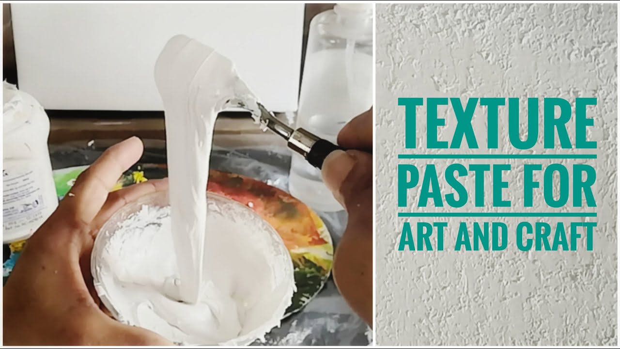 Making your own texture paste | White texture paste for Canvas paintings| Secret of my Texture paste