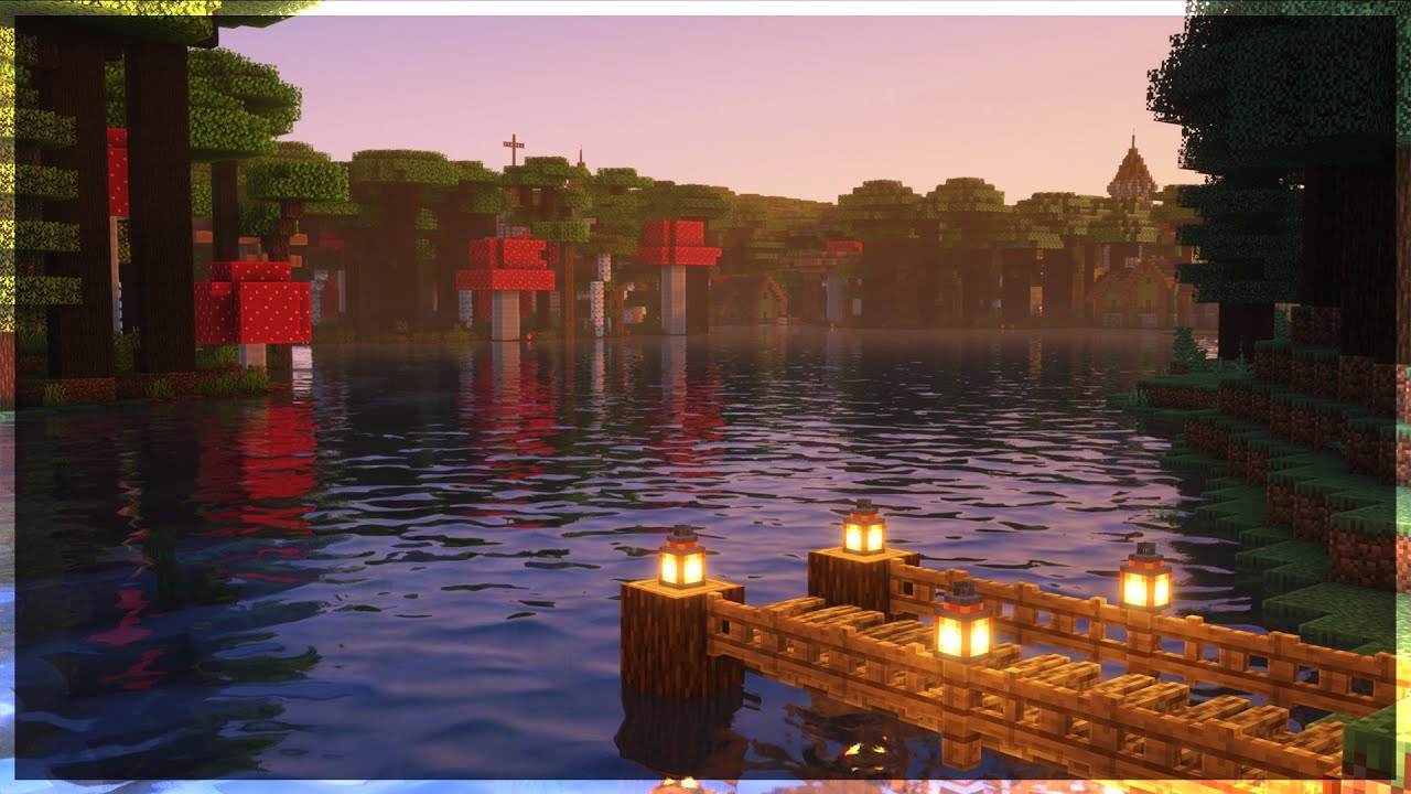 🌅 Minecraft Pier Ambience w/C418 Music | 10 Hours